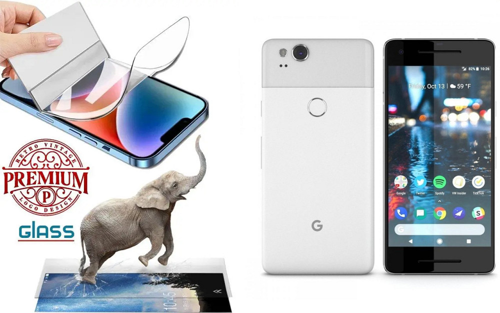 Полиуретановая пленка Google Pixel 2, Premium, толщина 0,2 мм Киев - изображение 1