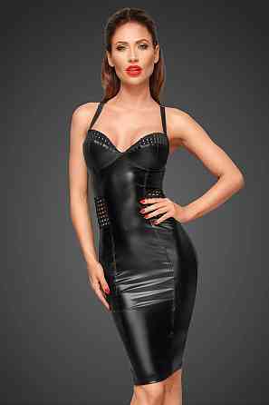 Платье на бретельках облегающее Noir Handmade F180 черное, M Sex Aura Киев