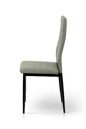 Стілець Ріо, чорний/шкірзам світло-сірий Киев