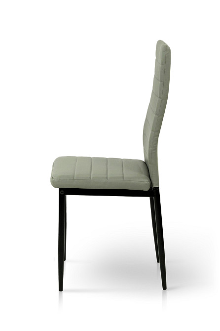 Стілець Ріо, чорний/шкірзам світло-сірий Киев - изображение 3