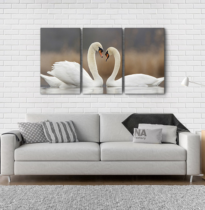 Модульна картина Природа Лебеді Аrt-127_3А Київ - фото 2