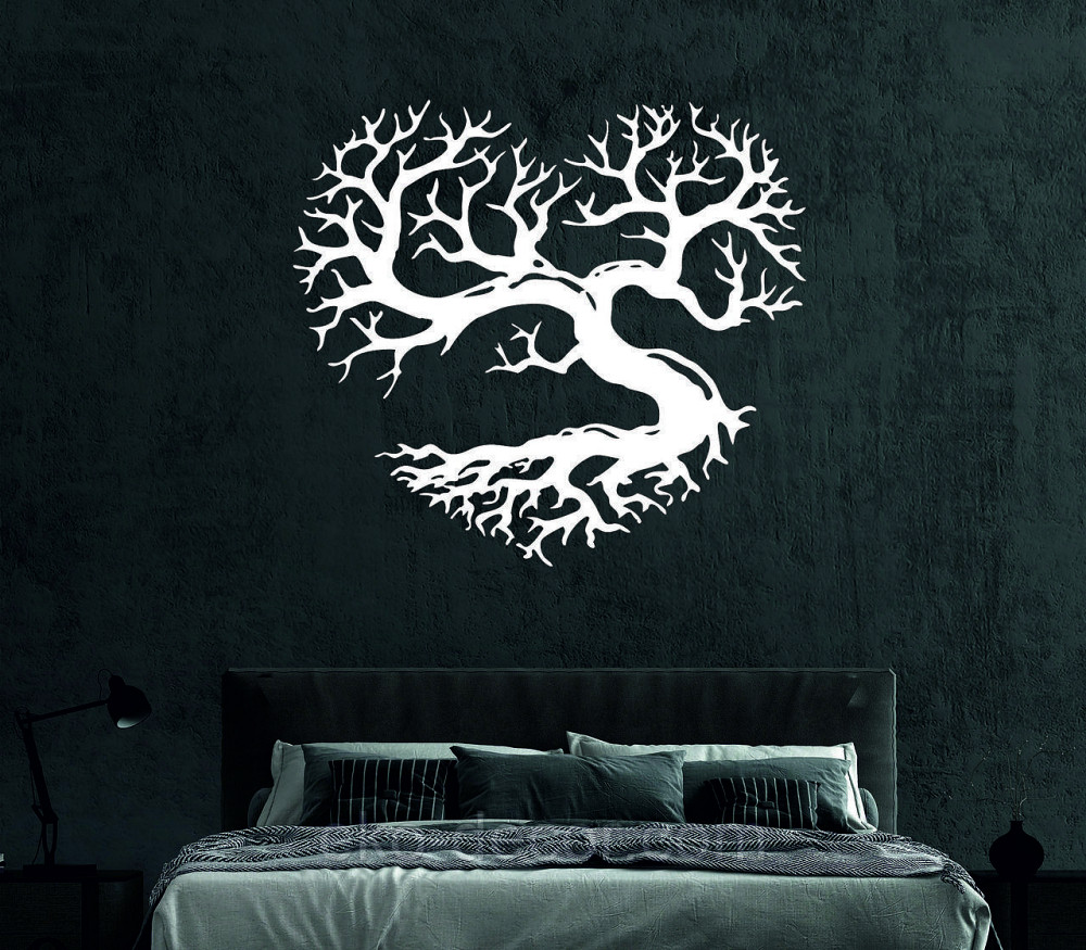 Декоративное настенное Панно «Дерево сердце» Декор на стену 70*63 см., Белый Киев - изображение 4