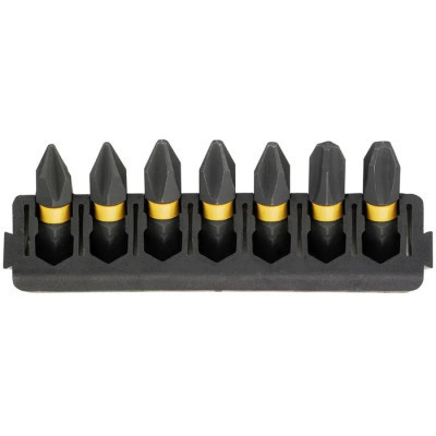 Набор бит DeWALT в касете для Tough Case, FlexTorq, L = 25 мм, Рh1 - 2 шт, Рh2 - 3 шт, Рh3 - 2шт (DT70808) Винница - изображение 1