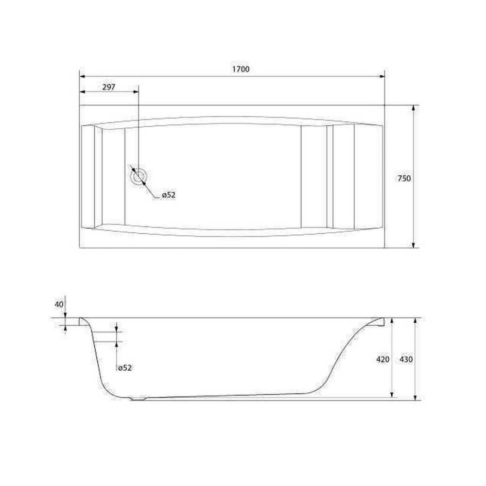VIRGO Ванна 170x75 Киев - изображение 3
