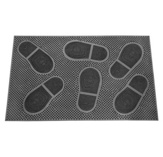 Килимок гума 58*36,5*0,5см К-117 чорний ДУБНО Житомир