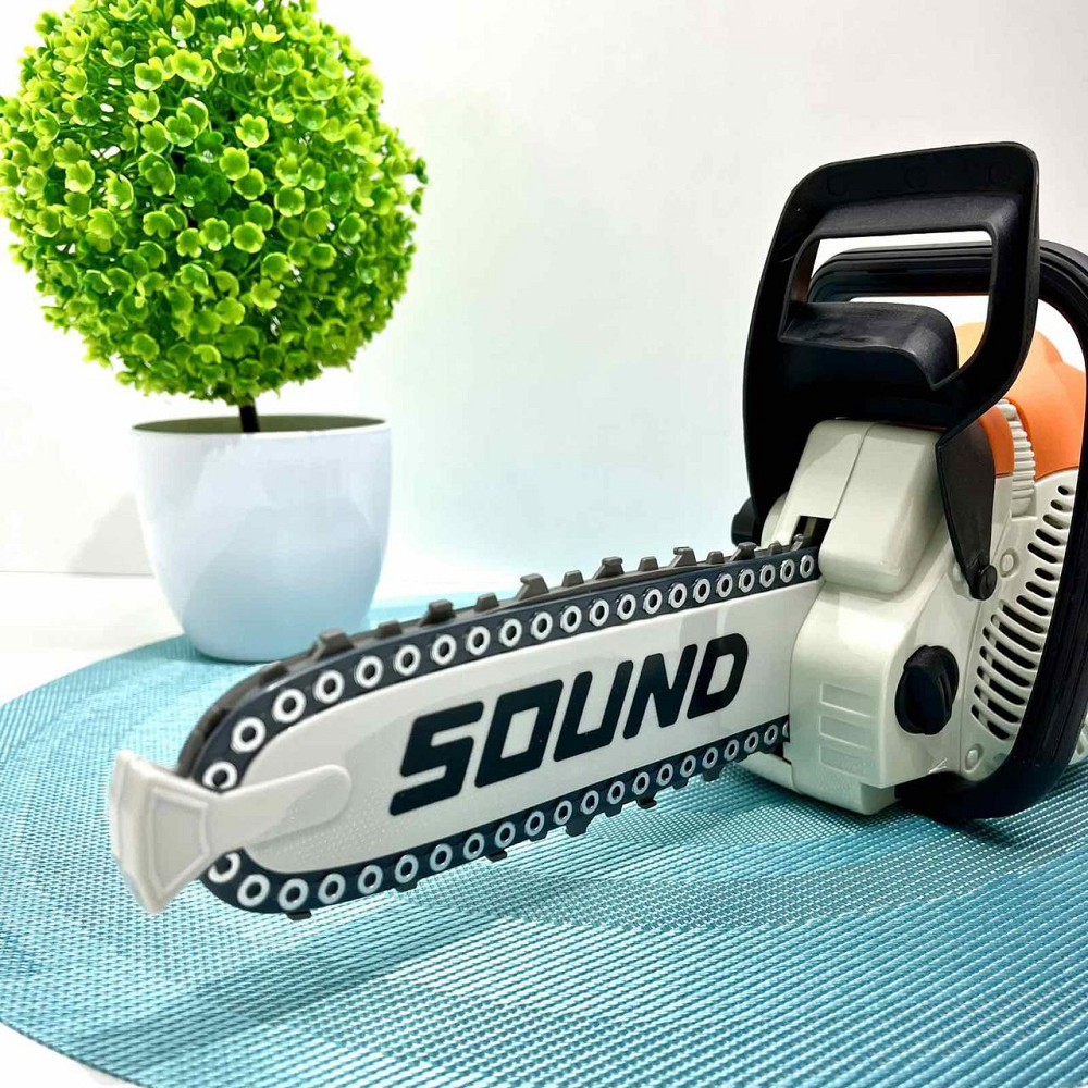 Бензопила LIMO TOY іграшкова Моя майстерня 36см Біло-жовтогаряча (M 5939) Чернігів - фото 2