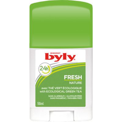 Дезодорант Byly Стик Fresh Nature Защита 24 часа С мятой и зеленым чаем Без алюминия 50 мл (8411104003293) Винница - изображение 1