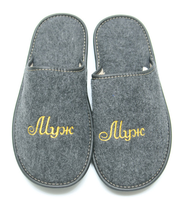 Домашние тапочки с логотипом, логотип на тапочках, вышивка на тапочках Одесса - изображение 9