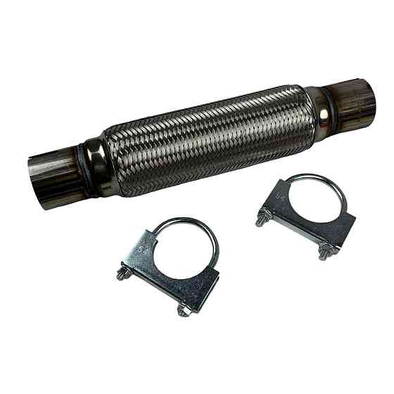 Гофра 50х250x350 крепление под хомут в сборе AGK глушителя Мукачево