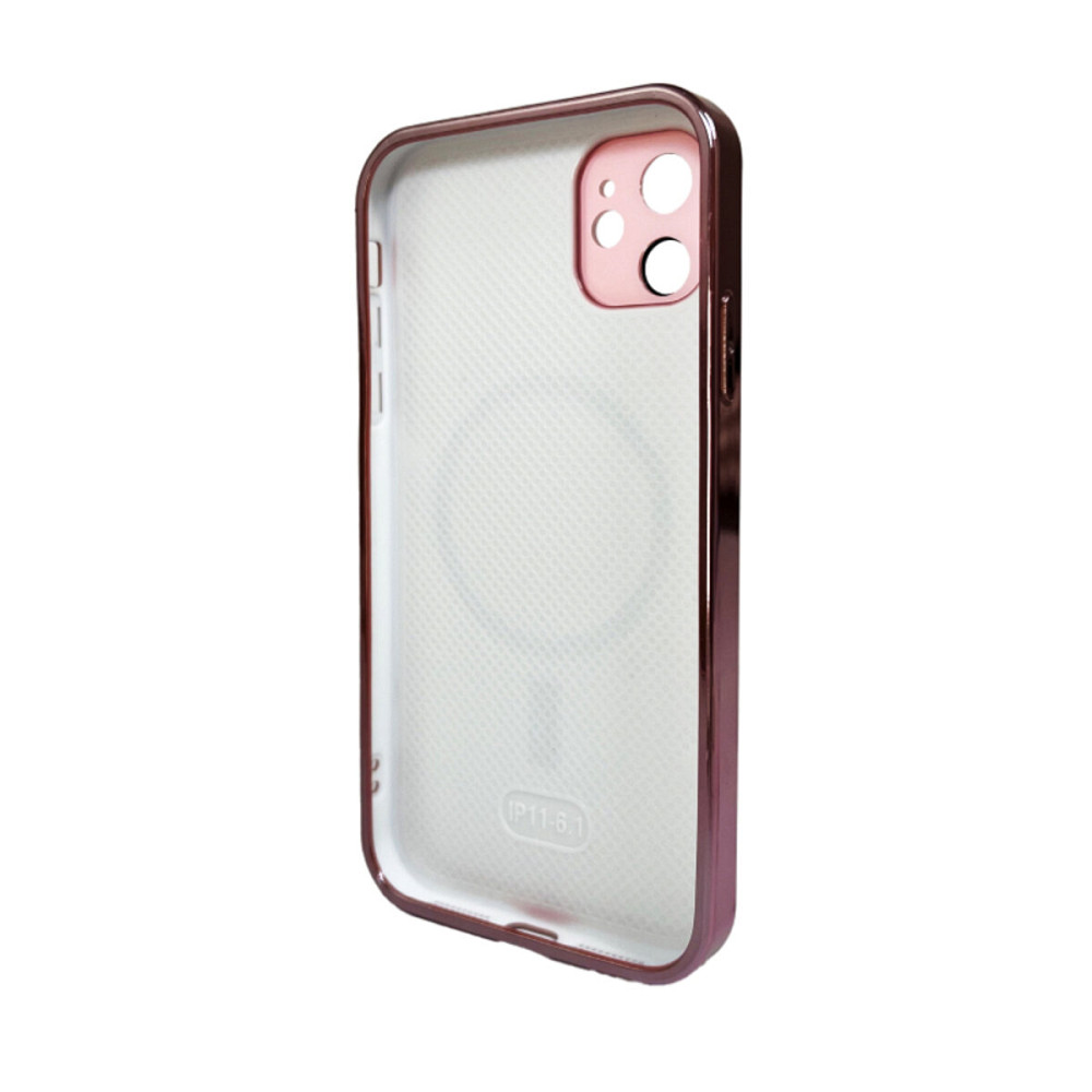 Чохол для смартфона AG Glass Sapphire Frame MagSafe Logo for Apple iPhone 12 Pink Київ - фото 2