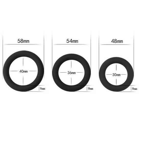 Эрекционные кольца - Power Plus Soft Silicone Snug Ring Black Sex Aura Киев