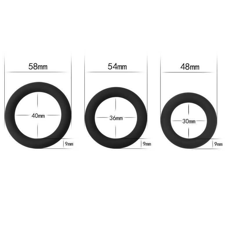 Эрекционные кольца - Power Plus Soft Silicone Snug Ring Black Sex Aura Киев - изображение 3