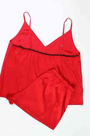 Пижама женская шелковая Красный XL-2XL Харьков