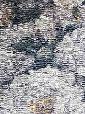 Шпалери вінілові на флізелін Rasch Riva 1.06х10 квіти піони білі, бежеві, світло-бузкові 972436 Київ