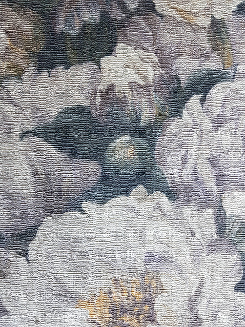 Шпалери вінілові на флізелін Rasch Riva 1.06х10 квіти піони білі, бежеві, світло-бузкові 972436 Київ - фото 2