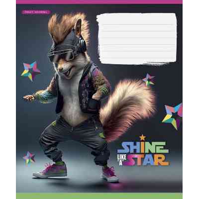 Зошит Школярик Dance star 18 аркушів лінія (018-3276L) Вінниця