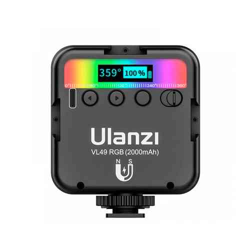 Накамерне LED-світло Ulanzi VL49 RGB, фотосвітильник 2000мАг, магнітне кріплення 1/4 Київ