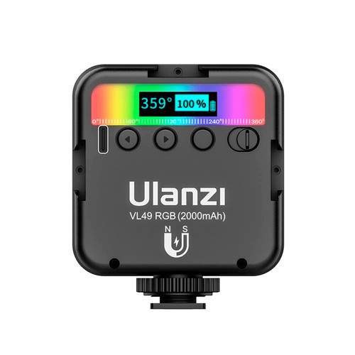 Накамерне LED-світло Ulanzi VL49 RGB, фотосвітильник 2000мАг, магнітне кріплення 1/4 Київ - фото 2