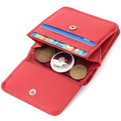 Кошелек ST Leather Из натуральной кожи Красный (22689) Винница - изображение 12