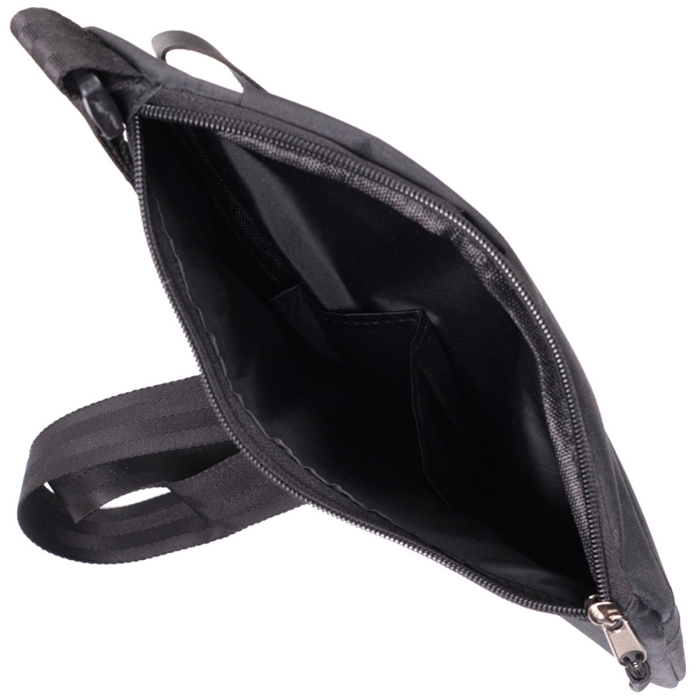 Стильна повсякденна слінг-сумка з якісного поліестеру FABRA 22586 Чорний Київ - фото 7