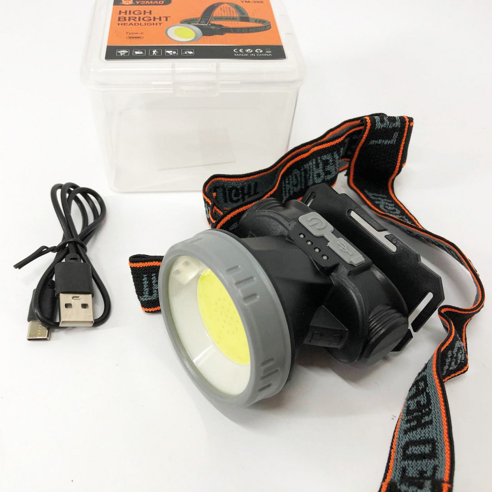 Налобный фонарь для автомеханика YM-308/208-COB(white+red), Фонарик налобный мощный UT-35 Львов - изображение 2