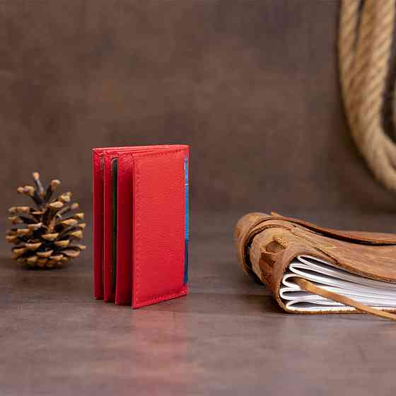Візитниця-книжка ST Leather 19214 Червона Київ