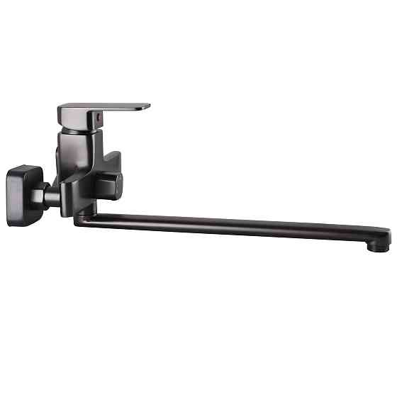 Змішувач для ванної Globus Lux Milano GLM-0208N-11-Graphite- EURO латунь L350мм.Графіт Блиск. Луцк