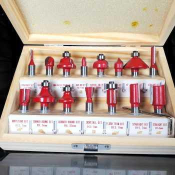 Набор фрез по дереву 15 шт в деревянном кейсе Киев - изображение 4