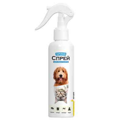 Спрей для тварин SUPERIUM від бліх, кліщів, комарів та ґедзів для котів та собак 200 мл (9155) Вінниця