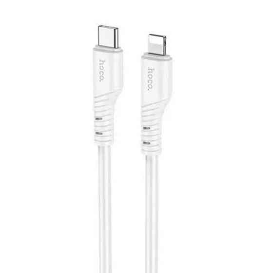 Кабель HOCO X97 Crystal color silicone charging data cable iP white (6931474799791) Київ