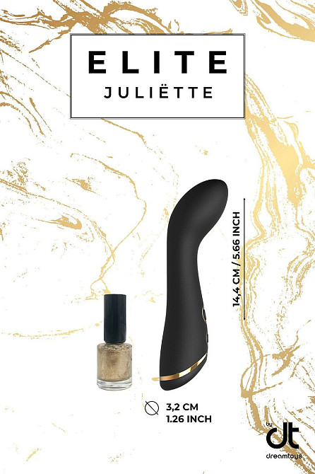 Вібромасажер для точки G Dream Toys Elite Juliette чорний Sex Aura Київ - фото 6