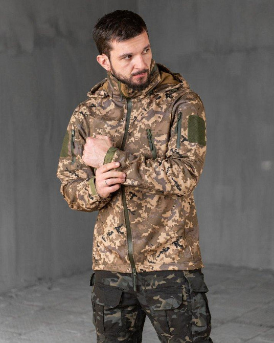 Тактическая куртка софтшел Kord  second generation pixel ВТ7803 Одесса - изображение 2