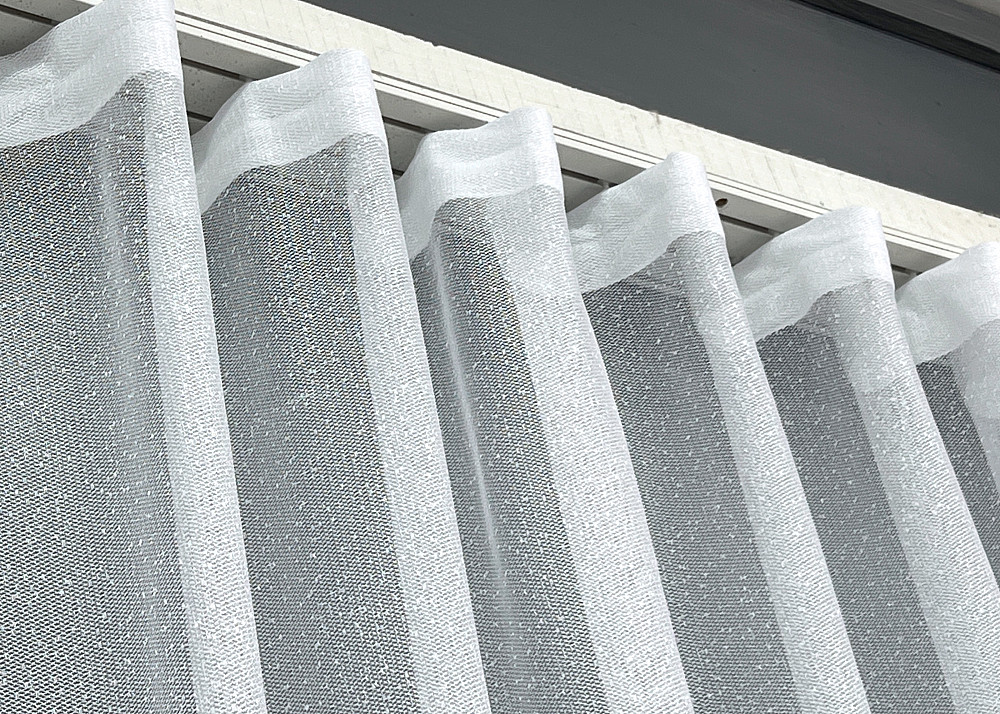 Тюль VR-Textil 2010т Жакард Білий з сірим 400х270 см (42-1074) Київ - фото 7