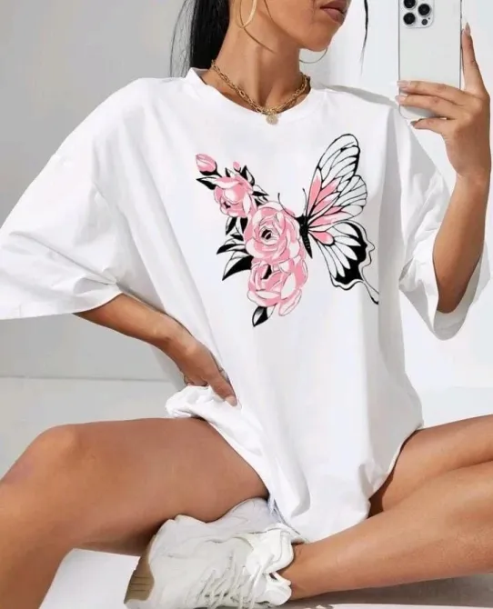 Футболка жіноча з принтом  48 Біла 2664085763 Дніпро - фото 1