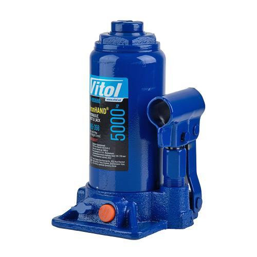 Гидравлический телескопический домкрат 5т Iron Hand (IH-185355D) с картонной коробкой, высота подъема 185-358 мм, вес 4.1 кг Харьков - изображение 1