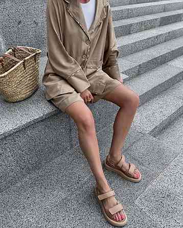 RONE Босоніжки жіночі RONE R-16 капучіно (літо, шкіра натуральна) (5149) Коломия