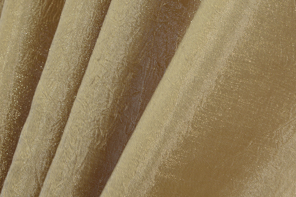 Кухонные шторы VR-Textil № 073к с ламбрекеном и подхватами золотистый с салатовым 275х170 см (52-0050) Киев - изображение 3