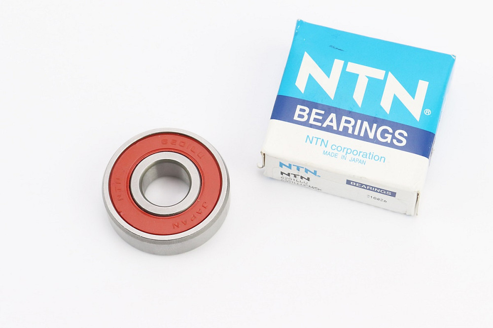 Підшипник 6201 2RS (12x32x10) переднього колеса GY6; вентилятора Киев - изображение 1