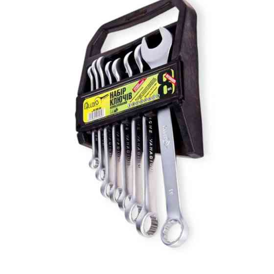 Набор ключей рожково-накидных 8-19 мм 8 шт (планшет) CrV Мукачево