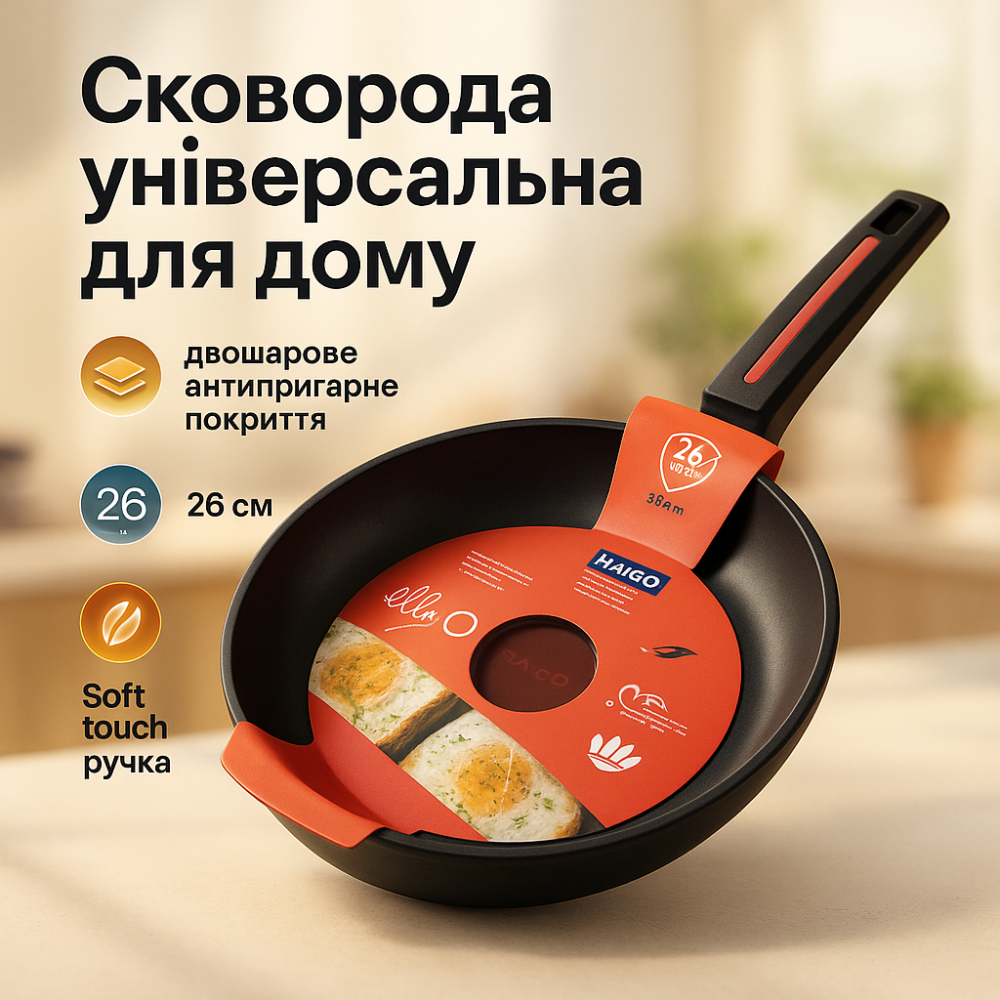 Сковорода фирменная, Сковородок для газовой плиты, Сковорода удобная на кухню для повара CP-76 Львов - изображение 20