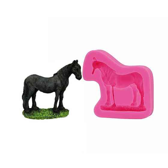 Силиконовая форма Лошадь 65 на 67 мм розовый Киев