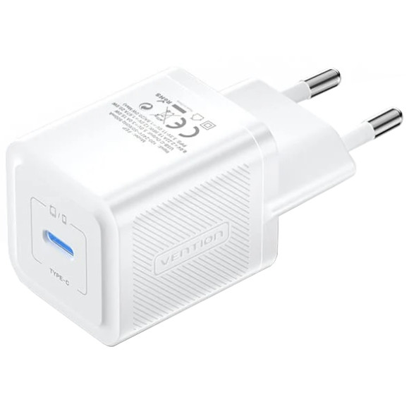 Зарядний пристрій 1xUSB-C 20W PD білий Vention Винница - изображение 1