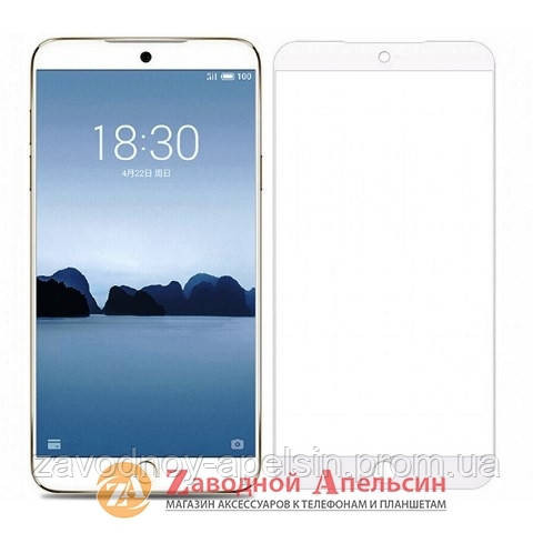 Защитное стекло Meizu 15 lite Full Glass white Одесса - изображение 2