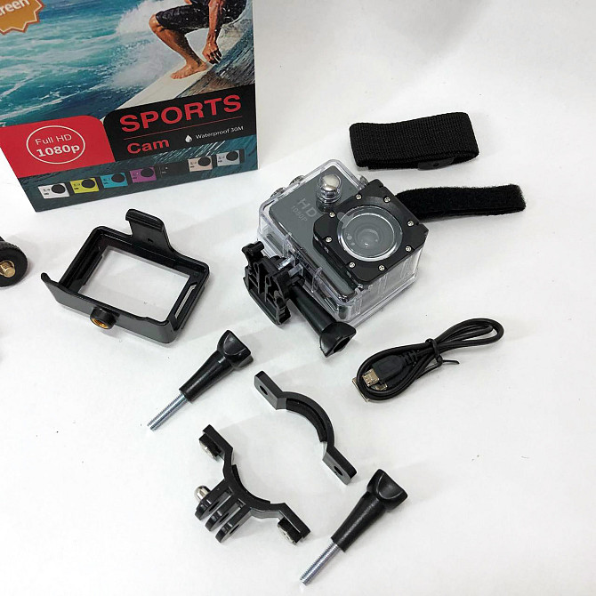 Нательная камера DVR SPORT A7, Налобная камера, Экшн hd 1080p обзор Нагрудный видеорегистратор HG-89 Львов - изображение 5