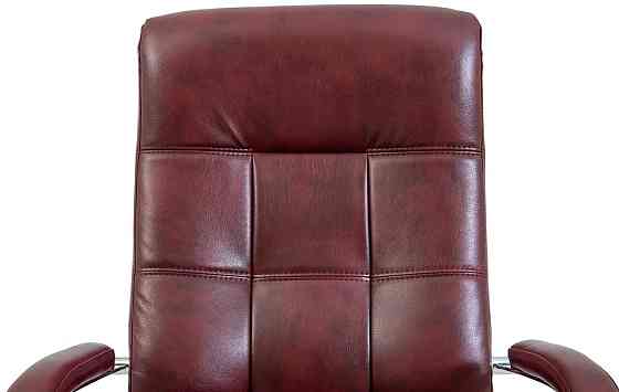 Офісне Крісло Керівника Richman Virginia Madras Bordo Хром М2 AnyFix Бордовий Київ