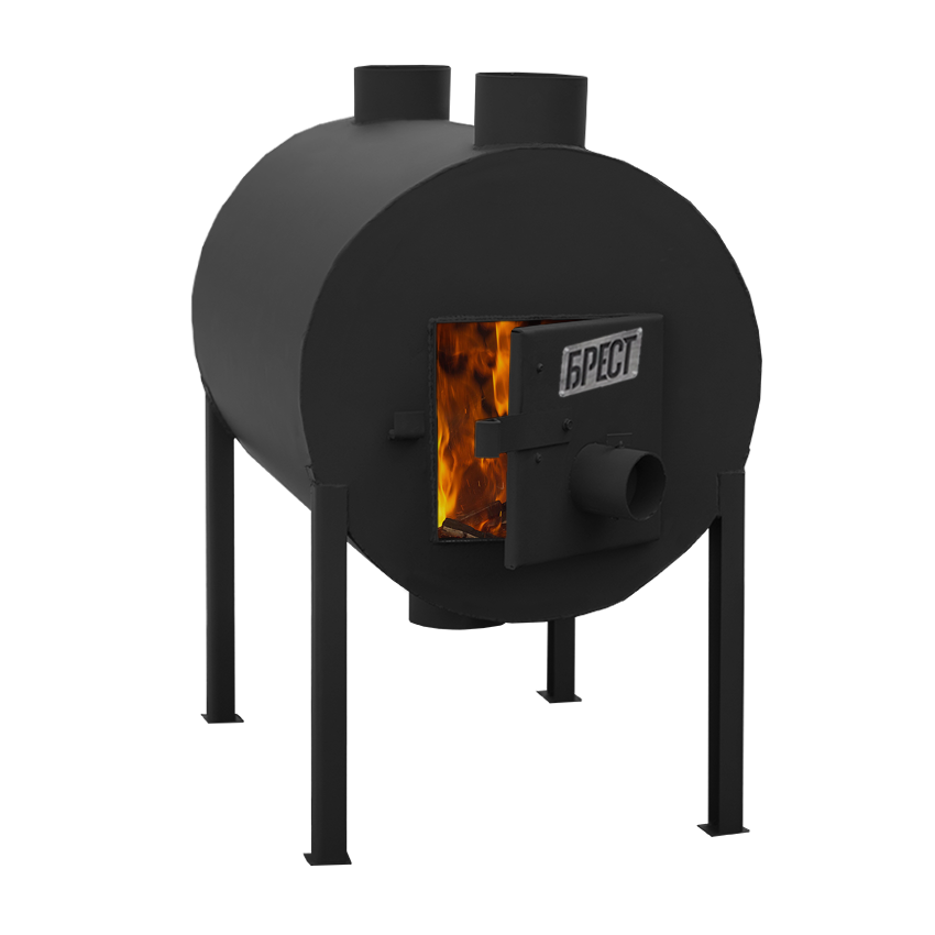 Піч булер'ян буржуйка Екожар Про 500 з вертикальними тепловими виходами Київ - фото 5