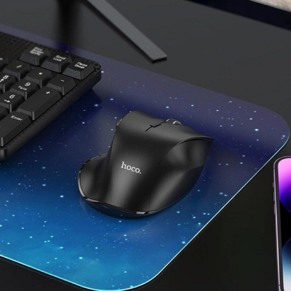 Миша бездротова Hoco GM24 Mystic six-button dual-mode business mouse, колір чорний 6931474799432 Одеса - фото 7