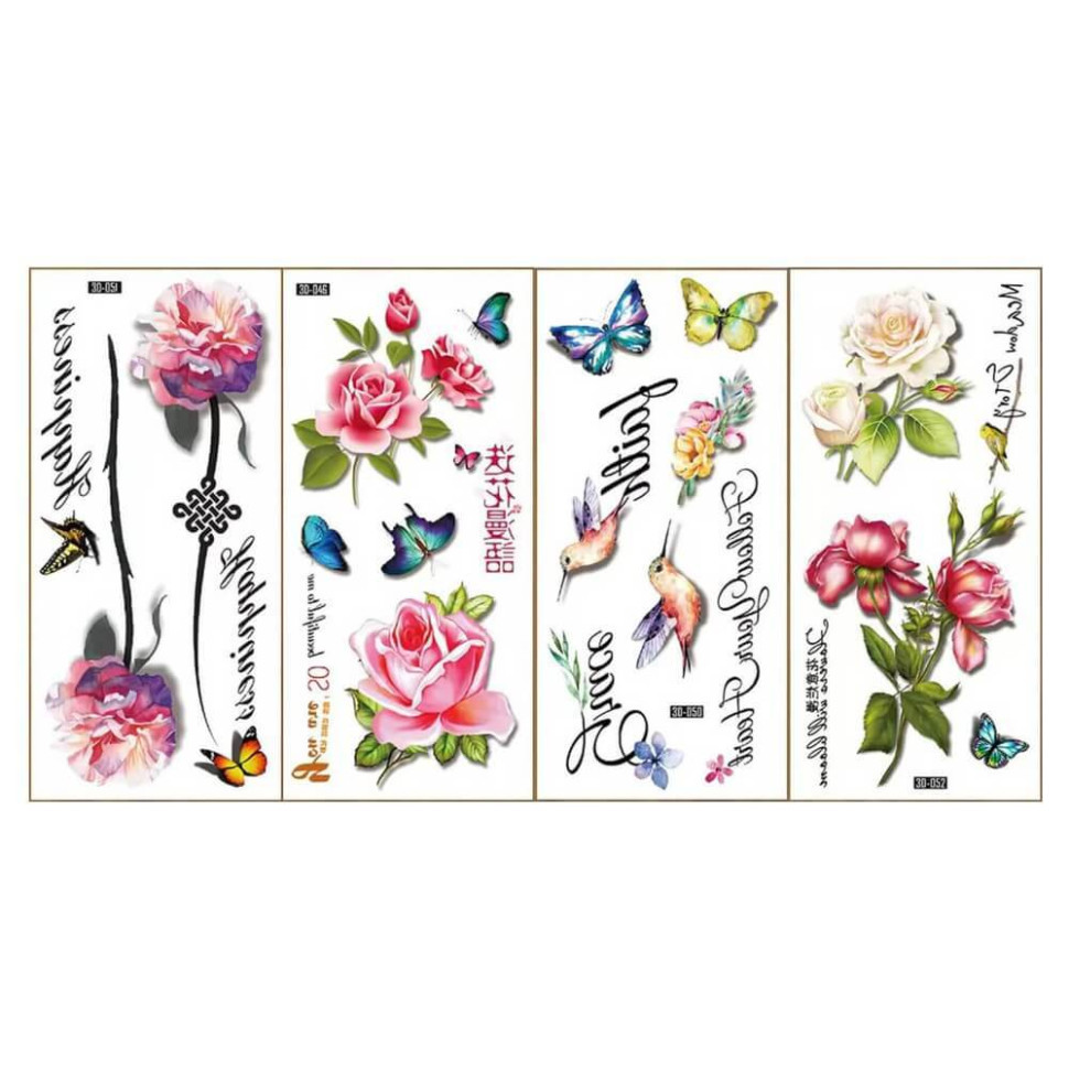 Набор временных тату 