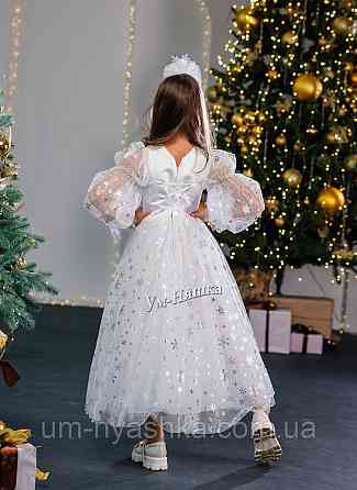 Платье Снежинка нарядное белое платье со снежинками Кривой Рог