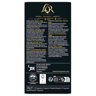 Кофе L'OR Espresso Biondo #4 в капсулах 10 шт (8711000686034) Винница